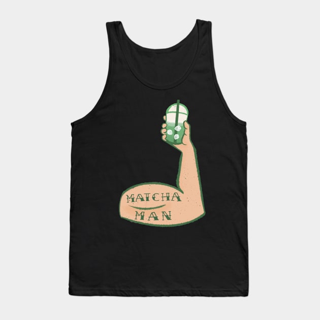 Matcha Matcha Man Tank Top by avadoodle